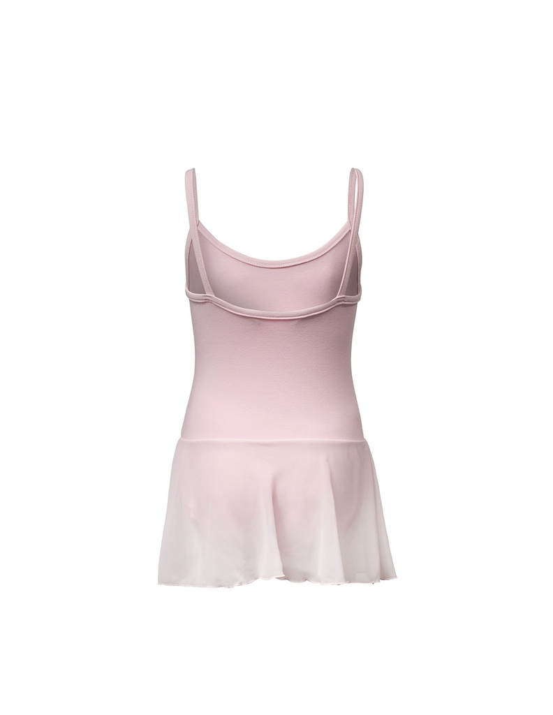 Maillot met vast rokje - ROZE